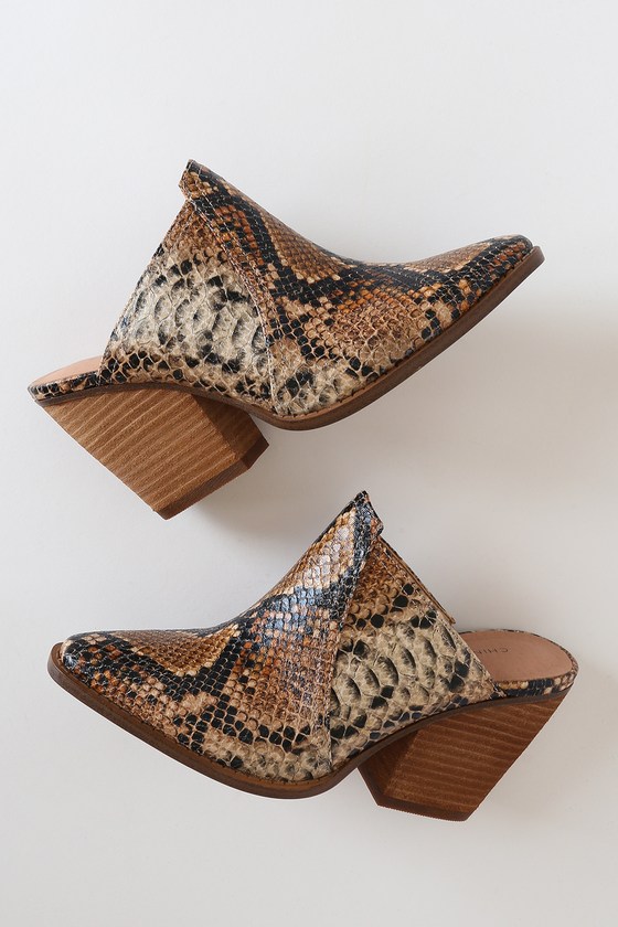 bronze snake shoes