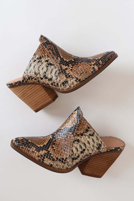 bronze snake shoes