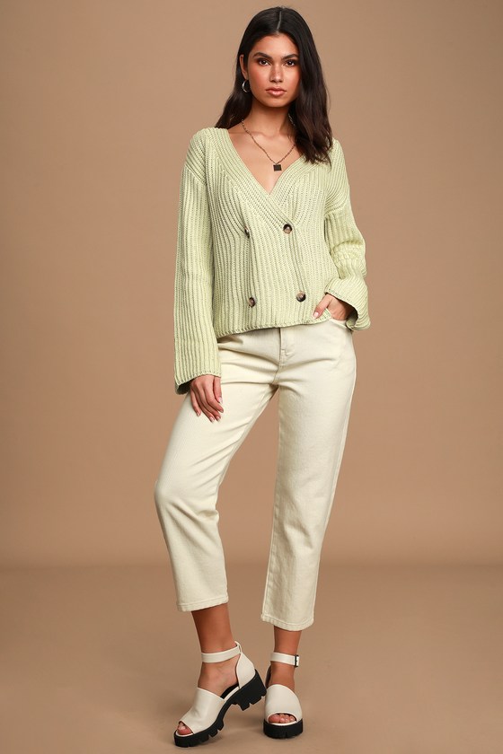mint cardigan sweater