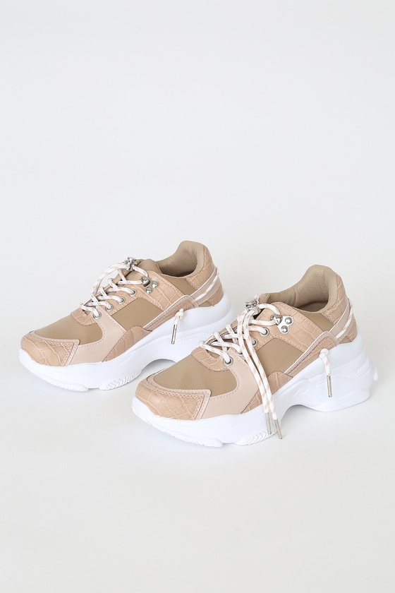 cute nude sneakers