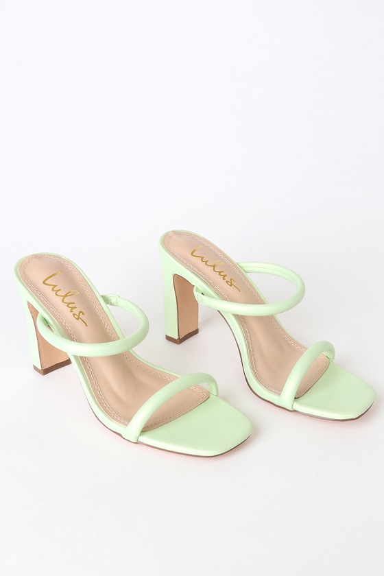pistachio green heels