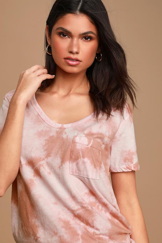 Pure Relaxation Rusty Rose Tie-Dye Short Sleeve Tee 5