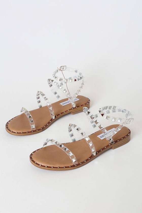 Steve Madden Travel Studded Sandals Ankle Strap Sandals Lulus