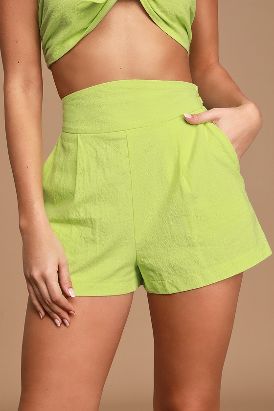 Lost + Wander Stevie - Lime Green Shorts - Shorts
