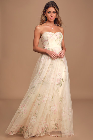 champagne and ivory bridesmaid dresses Allegra Satin Tie Shoulder Dress Indulge in the timeless 20OFF 4.7.26 Posse Romeo Strapless Dress SIZE:1S-2M-2L