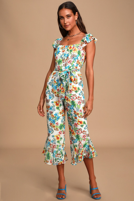 Ali & Jay The Avalon Jumpsuit - Floral Jumpsuit -Ruffled Jumpsuit - Lulus