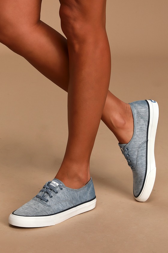 Surfer Chambray Blue Canvas Sneakers