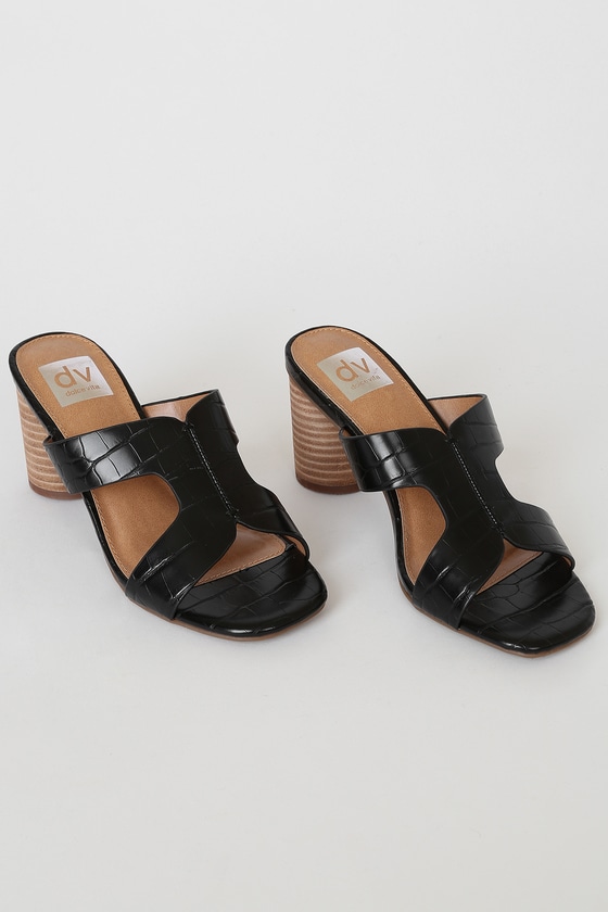 dolce vita black mules