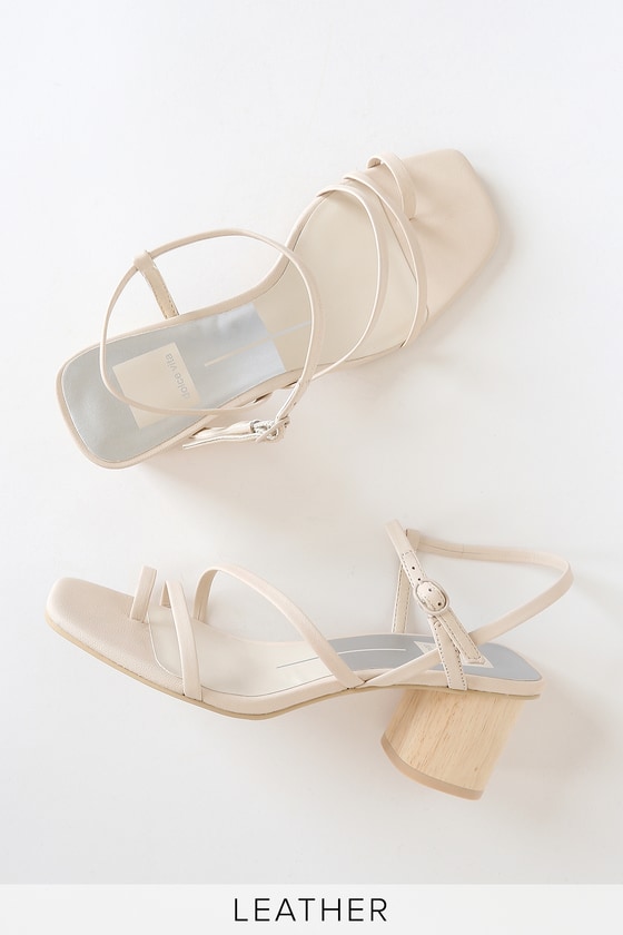 ivory leather sandals