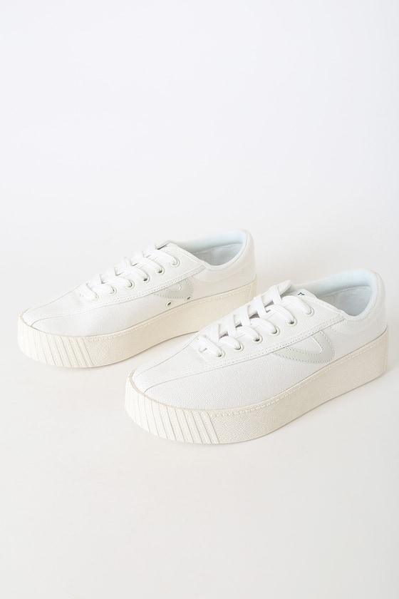 Tretorn NyLiteBold - White Sneakers - Vegan Leather Shoes - Lulus