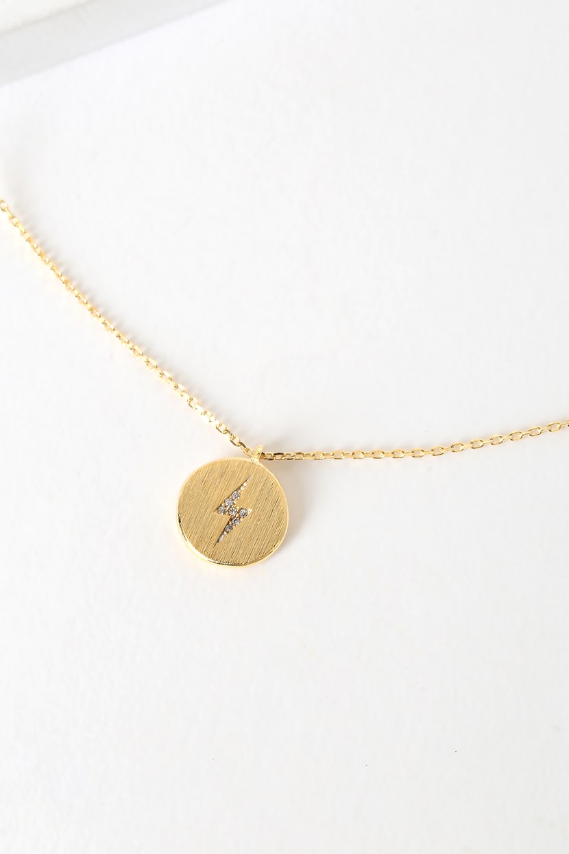 Gold rhinestones necklace - 19,90 €