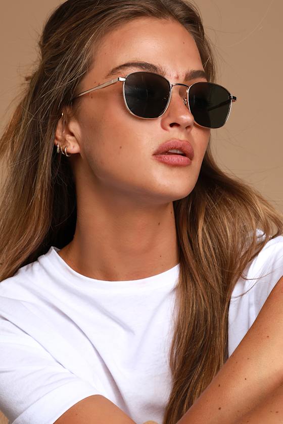 Neptune Deux Gold Square Sunglasses 1
