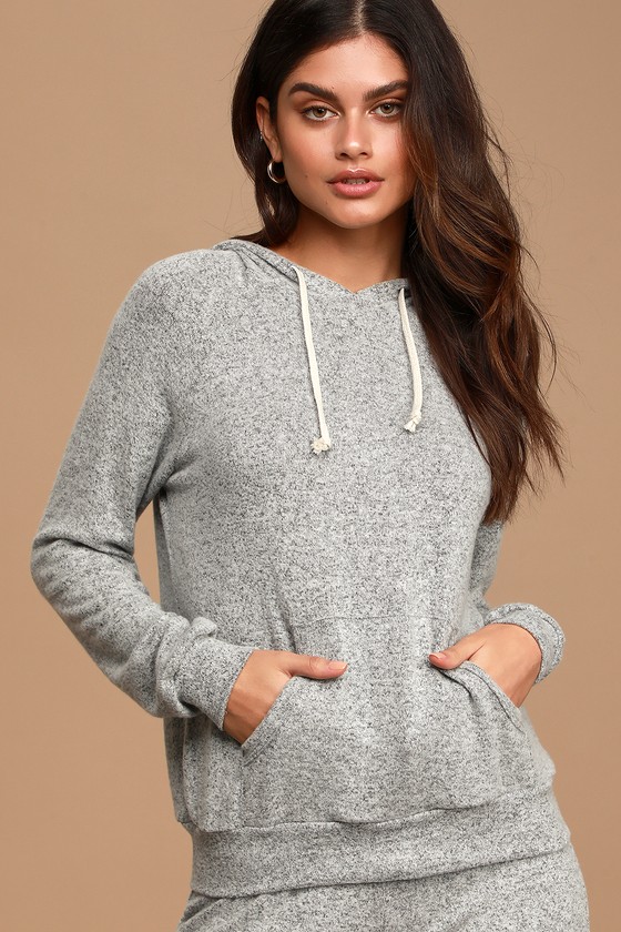 soft grey sweatshirt