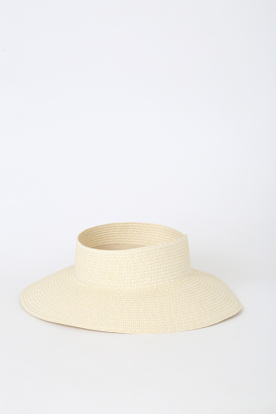 Shade Me Natural Straw Visor 1