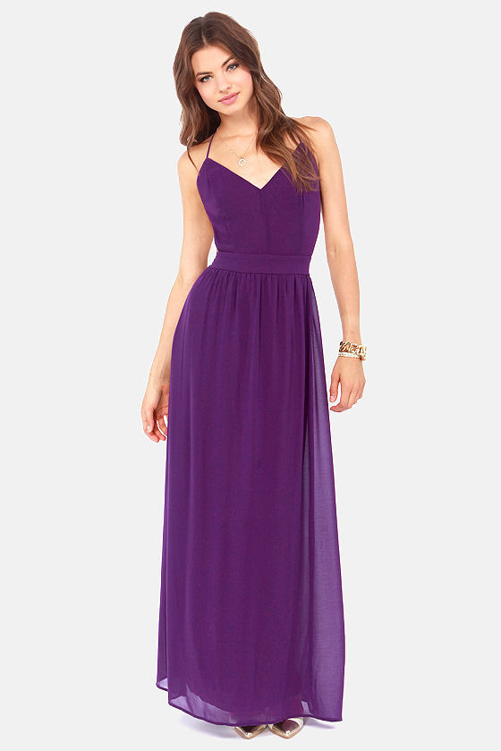 lulus purple maxi dress