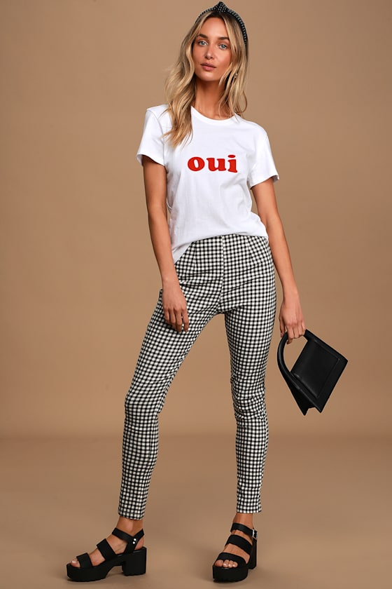 Oui White Short Sleeve Graphic Tee 2