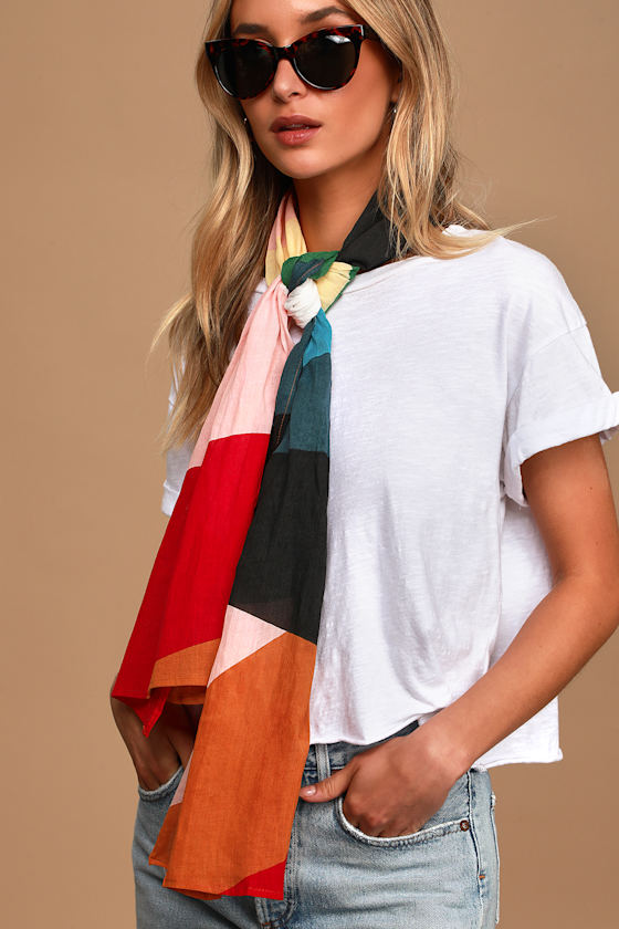 This Way Multi Stripe Scarf 1