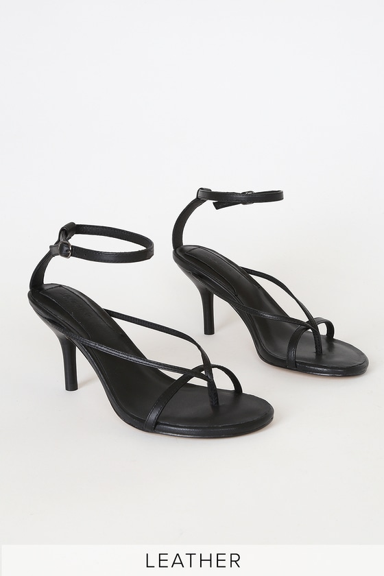 gray high heel sandals