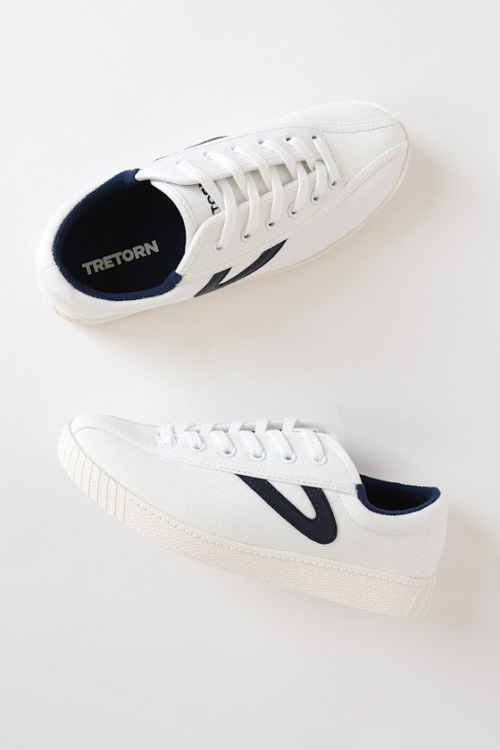 NyLitePlus Vintage White and Night Canvas Sneakers 3