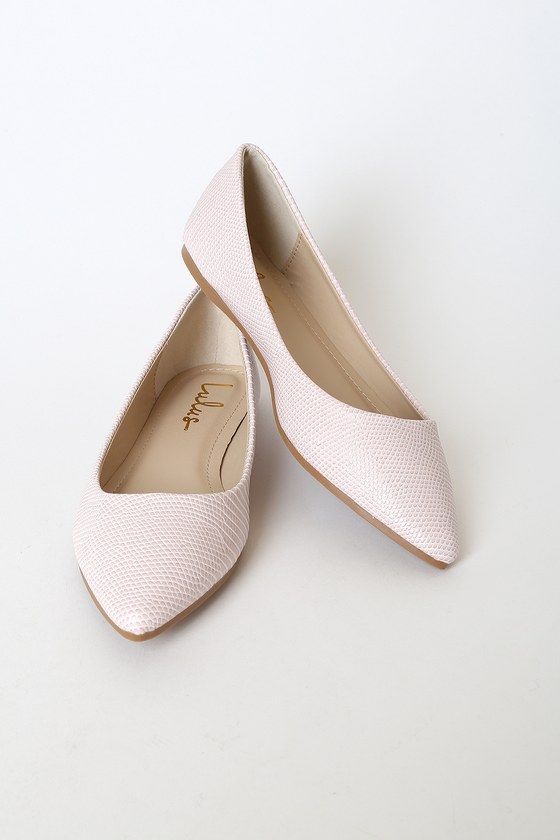 blush pointed toe flats