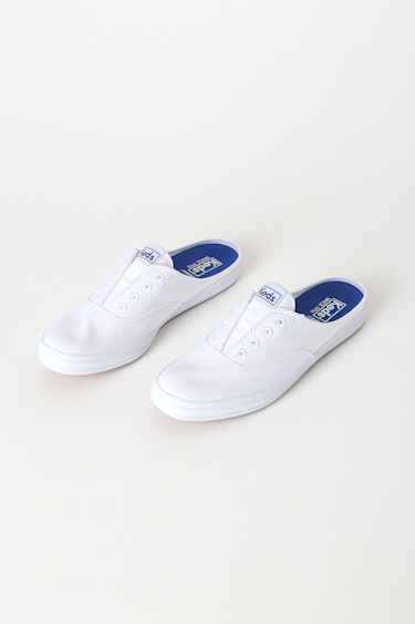 Keds Moxie Mules White Sneakers Slip-On Sneakers Lulus