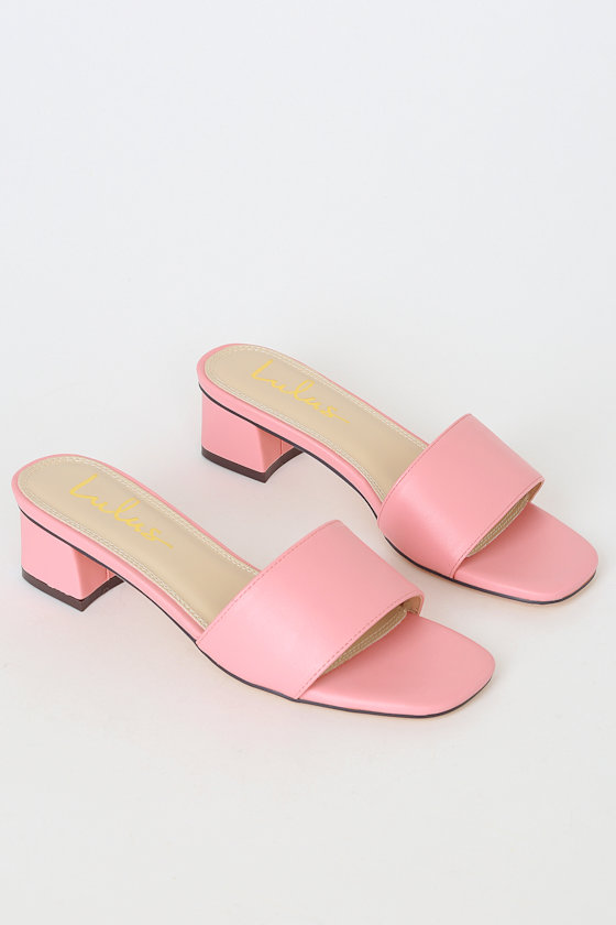 Janiya Light Pink High Heel Sandals 3