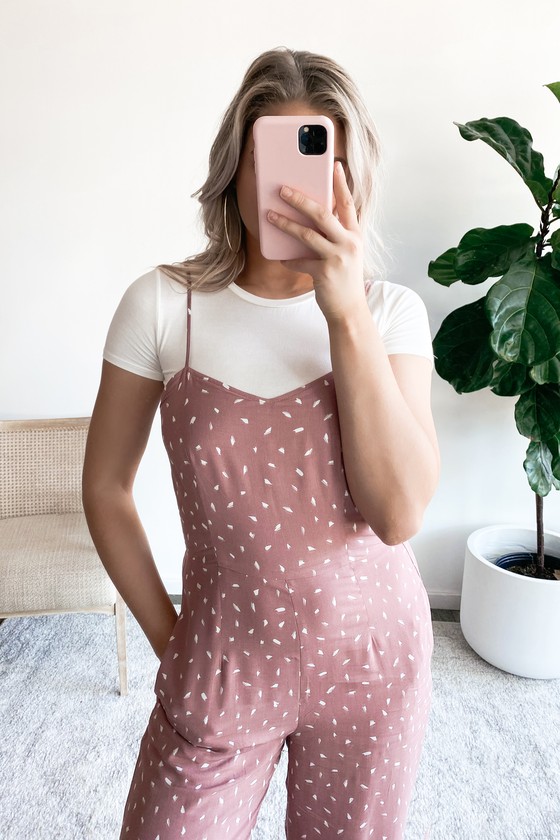 mauve jumpsuit