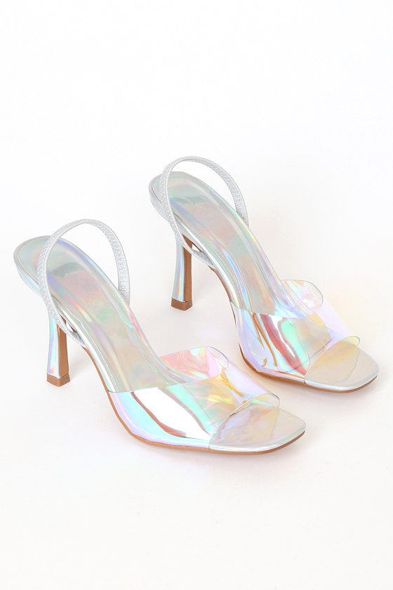 Catarena Hologram High Heel Sandals 4