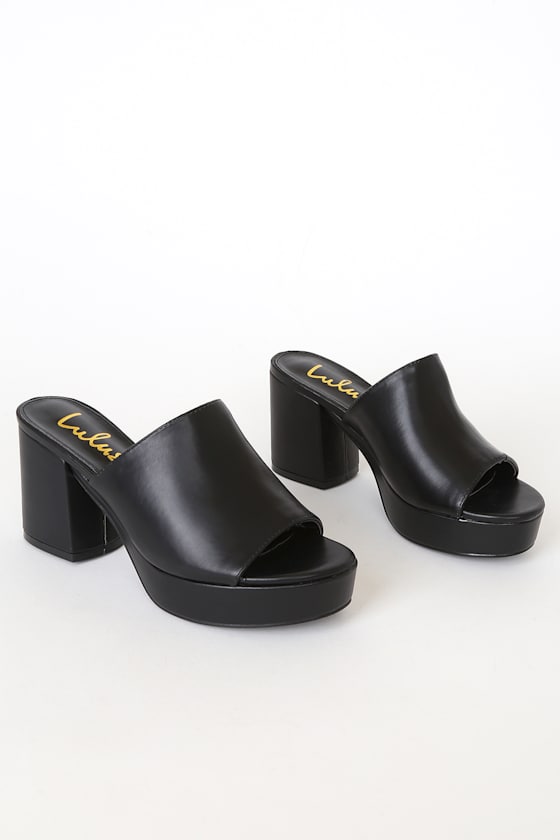 ★AMBUSH★Platform Mule★ブラック★ AMBUSH: Black Mules now up to −82% | Stylight