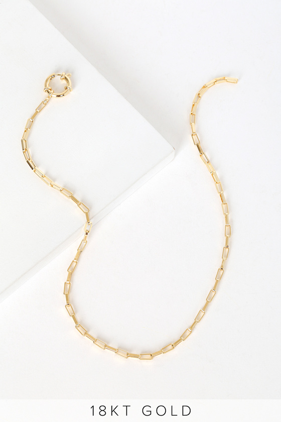 Sailor 18k Gold Chain Choker Necklace 2