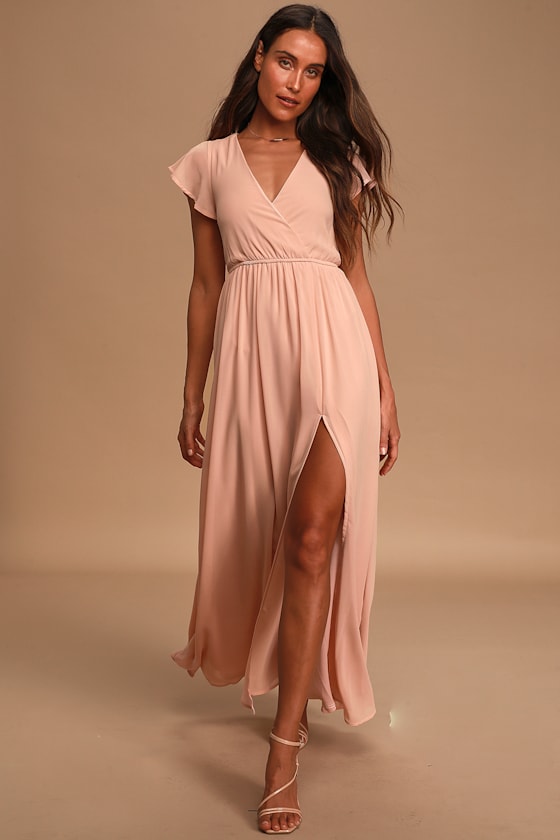 Lost in the Moment Blush Maxi Dress 10