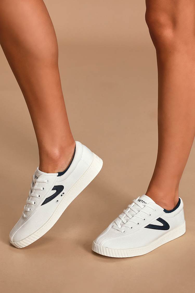 Tretorn Nylite Plus Tretorn White Canvas Sneakers Tretorn