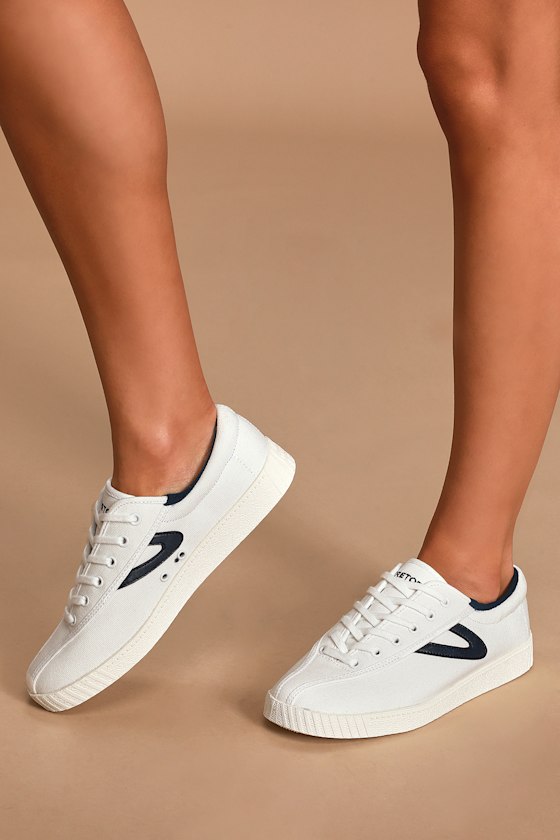NyLitePlus Vintage White and Night Canvas Sneakers 1