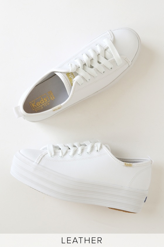 platform keds white