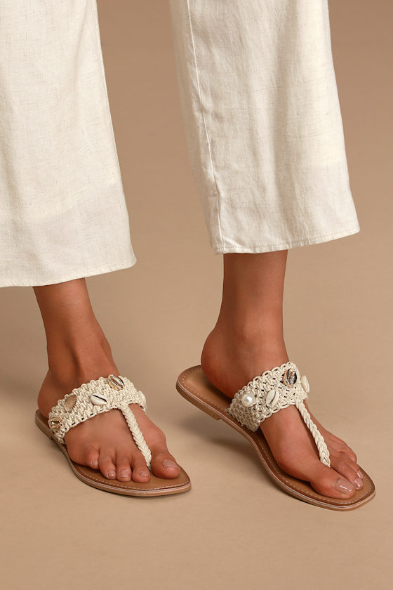 natural woven sandals