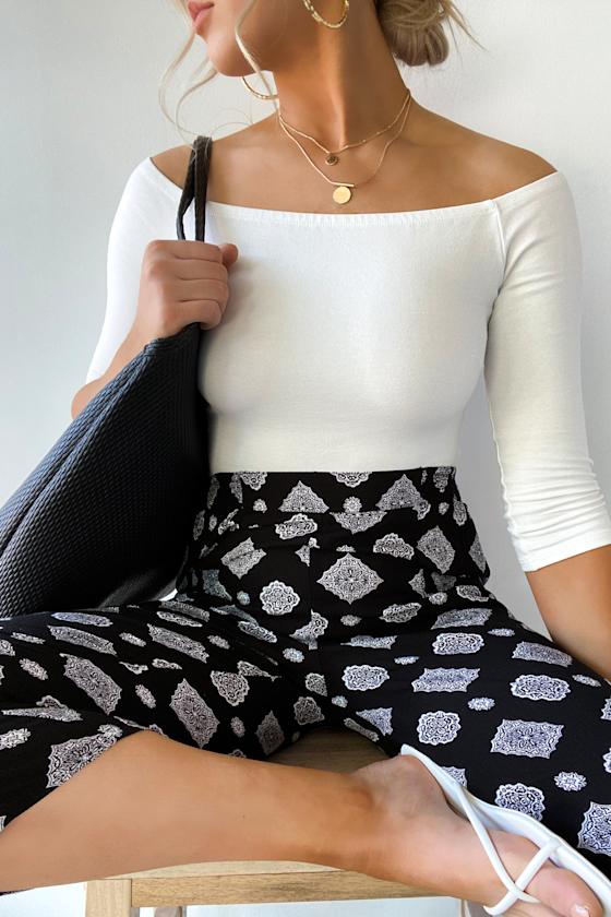 Berlin Black Print Pants 1