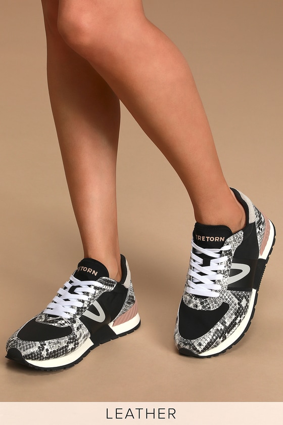 tretorn loyola leopard sneakers