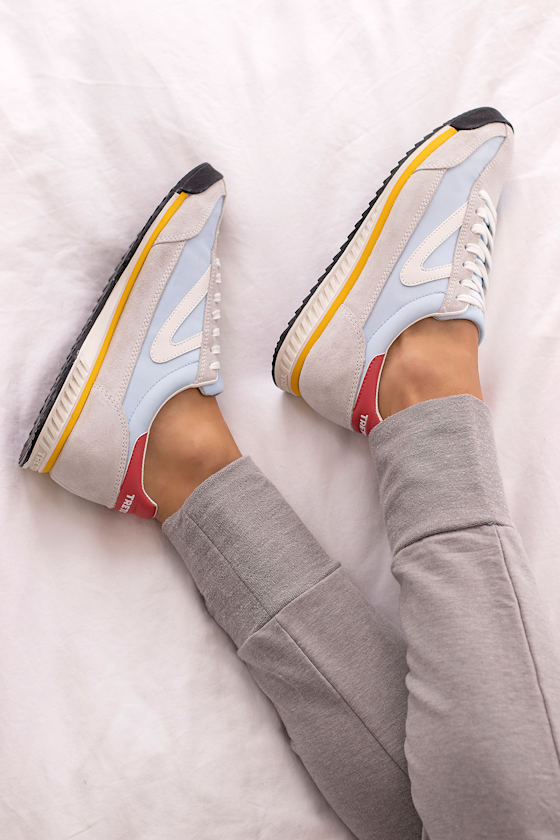 Rawlins 2 Bianco Blue Multi Suede Leather Sneakers 1