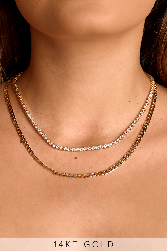 Ettika 18KT Gold Necklace Layered Necklace Necklace Set Lulus