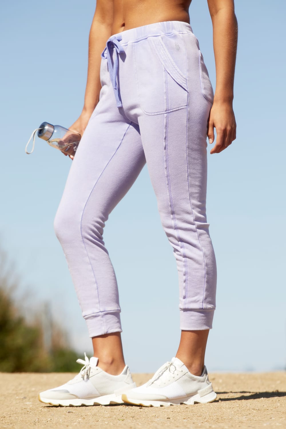 Free People Movement Work It Out Lavender Joggers