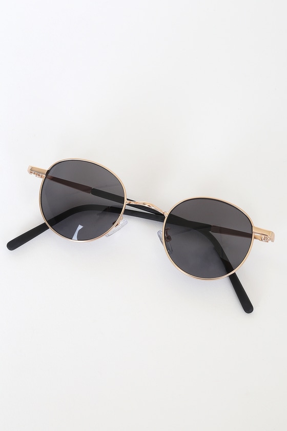 gold wire frame sunglasses