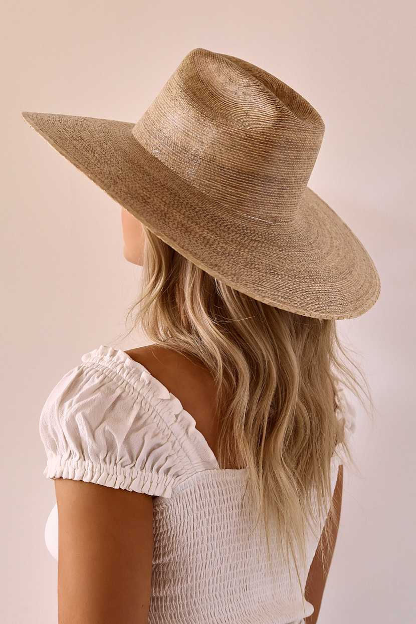 Arianah Natural Palma Wide Brim Hat Lack Of Color Western Palma - Natural Wide-Brim Hat - Palm  main image 4