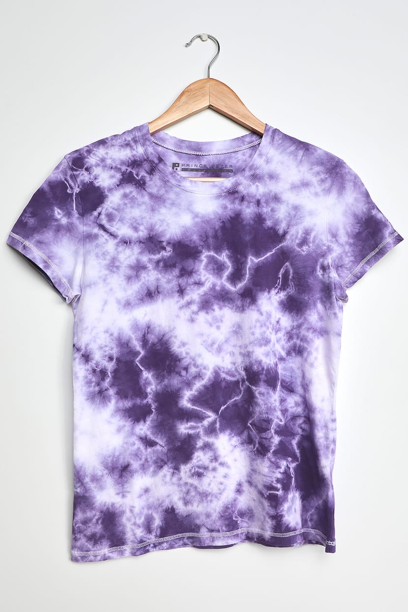 tie dye purple t shirt