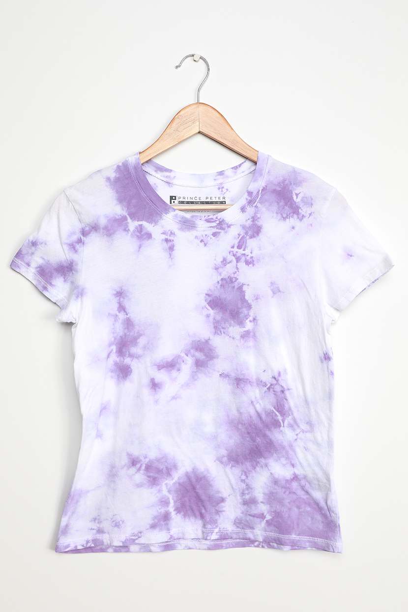 Prince Peter Spotted Tie-Dye Tee - Lavender Tie Dye Tee - T-Shirt - Lulus