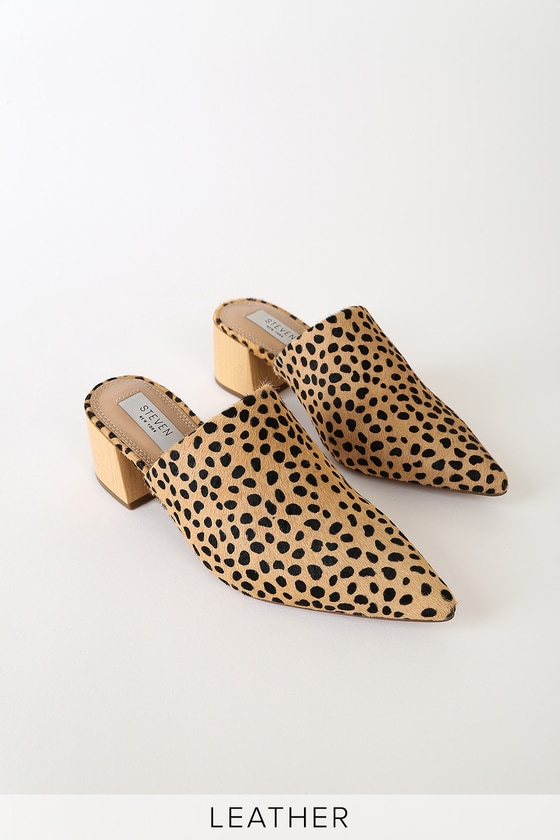 Cheetah mules sales steve madden
