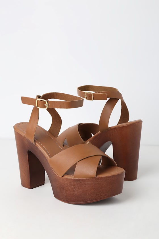 Galilea Whiskey Platform Sandals 3