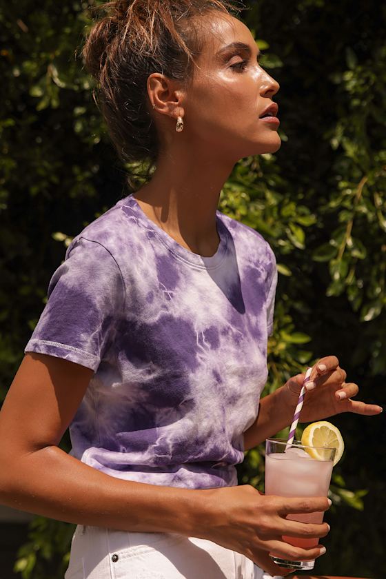 Spotted Purple Tie-Dye Tee 5