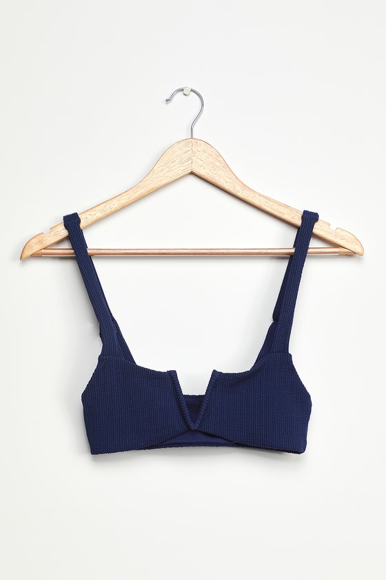 Charlie Holiday Bamba Top - Ribbed Bikini Top - V-Bar Bikini Top