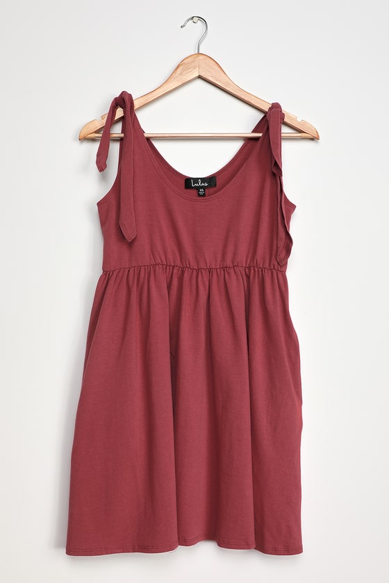 tie strap babydoll dress