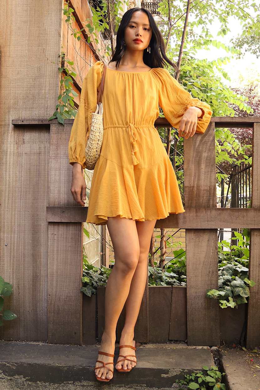 mustard yellow fall dress Mustard Yellow Bridesmaid Dresses | Customizable & Free Shipping